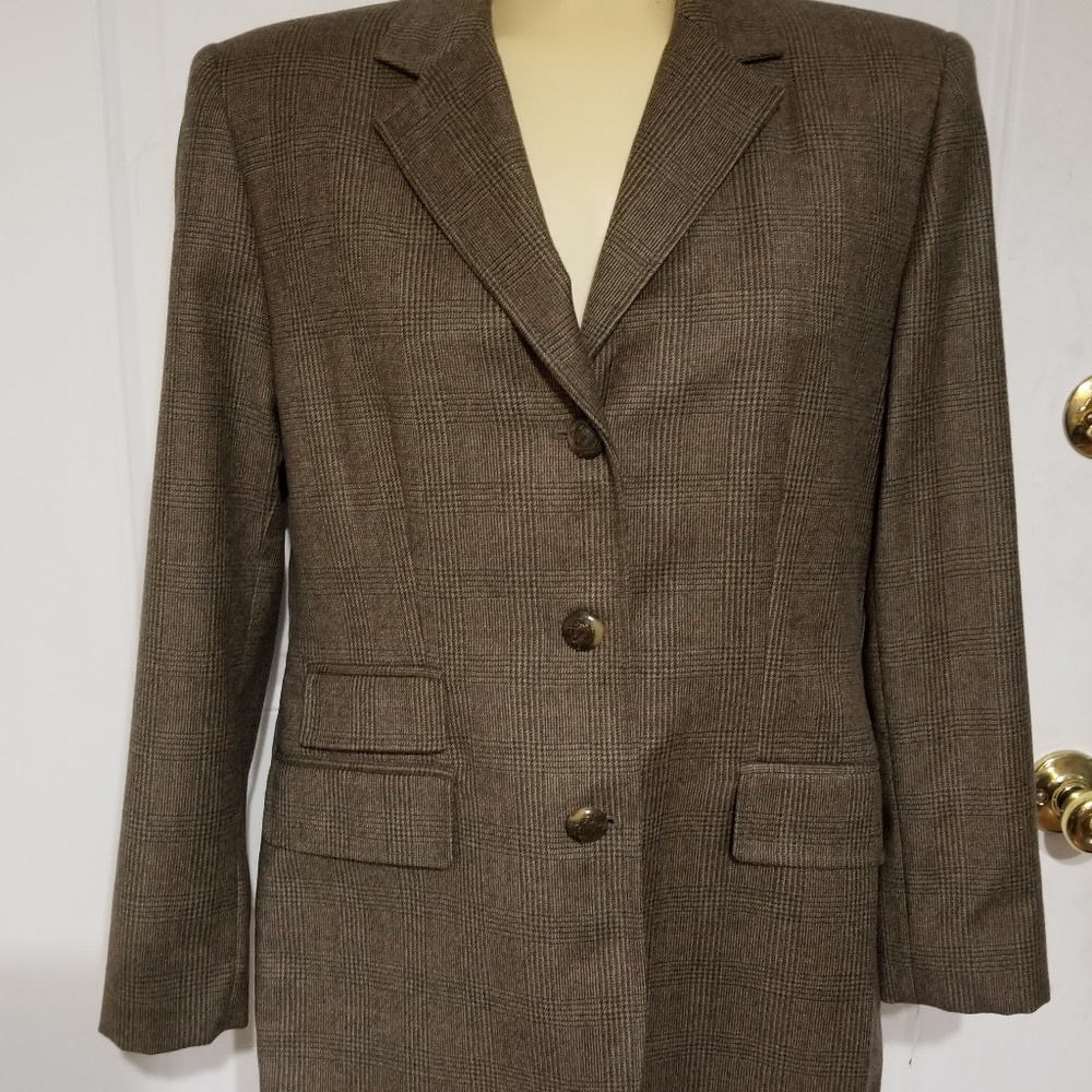 Ralph Lauren Equestrian Womens Petite Blazer